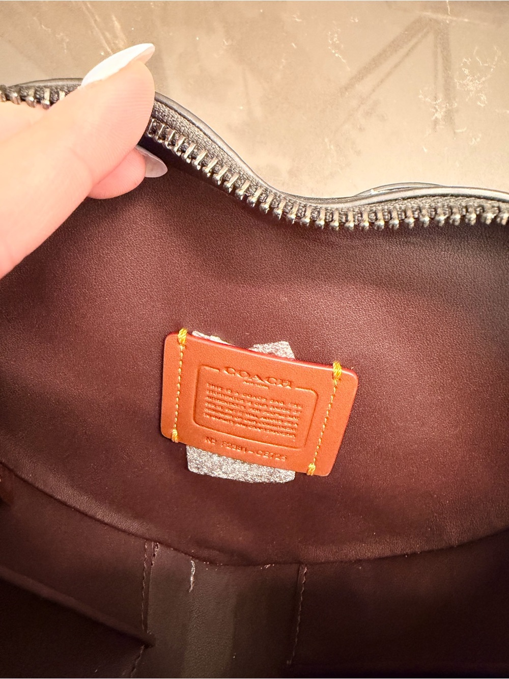 Coach Heart Quilted Crossbody Bag in Black - Picture 7 of 7